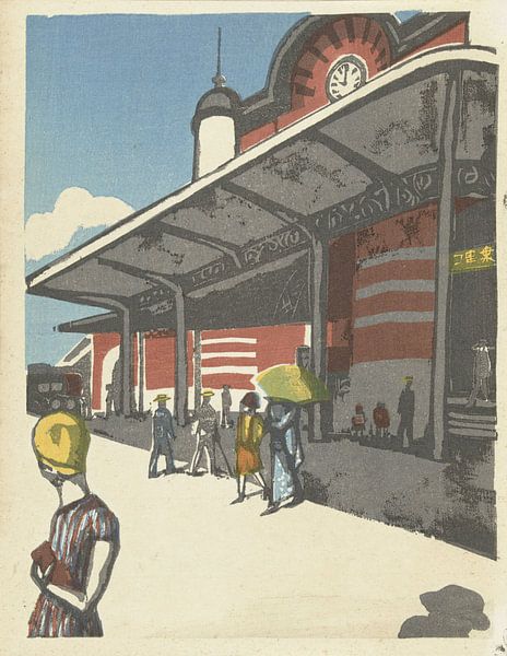 Bahnhof Tokio, Onchi Kōshirō von Meisterhafte Meister