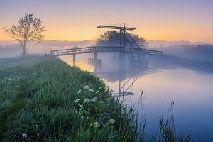 Sonnenaufgang am Schildjer Tilbat, De Paauwen, Groningen