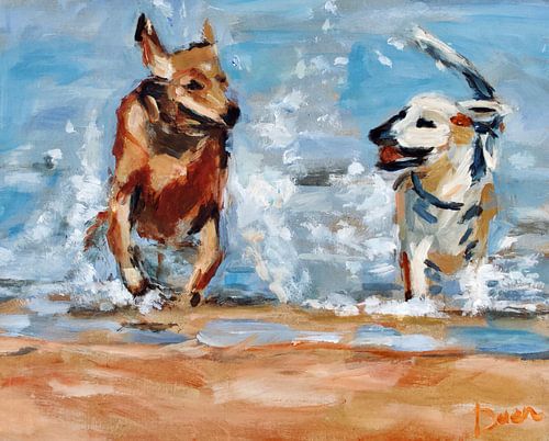 Hundespaß am Meer von Mieke Daenen
