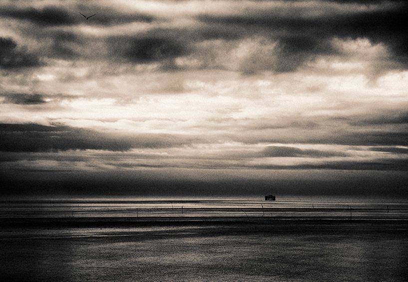 Bewölkter Himmel Wattenmeer von Marlon Dias