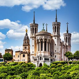 Notre Dame de Fourviere in Lyon Frankreich von Dieter Walther