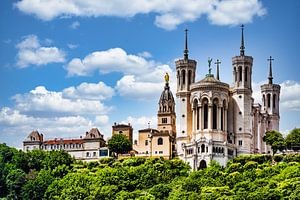 Notre Dame de Fourviere in Lyon Frankreich