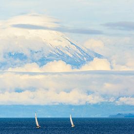 Chile - sailing under the Osorno vulcano by Jack Koning