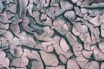 Waar de Aarde Haar Verhaal Loslaat - Gebarsten Droge Aarde - Aardbreuk - Klei in patronen