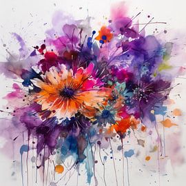 Explosion de fleurs en couleurs