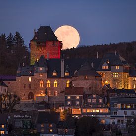 Schloss Burg im Mondlicht von LICHTERKISTE
