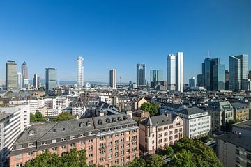 Die Skyline von Frankfurt in Deutschland