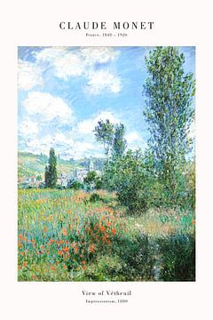 Claude Monet - Gezicht op Vétheuil