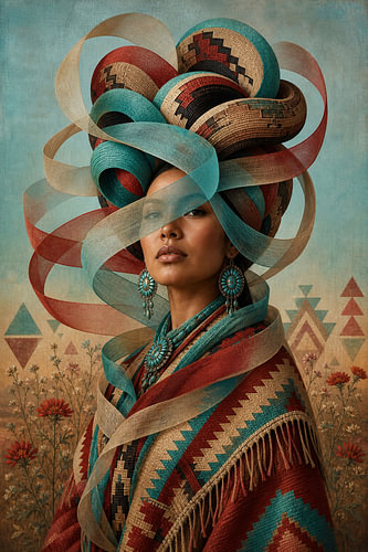 Navajo – Surreal ribbons and rhythmic shapes