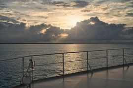 Pre-sunset glow over the water by Frank's Awesome Travels