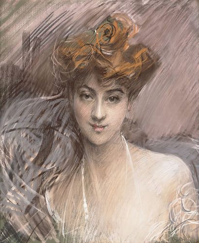 Giovanni Boldini - Portret door Lucie Gerard