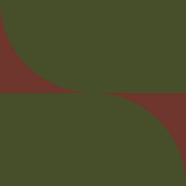 70s Retro multicolor abstract shapes in green and brown II by Dina Dankers