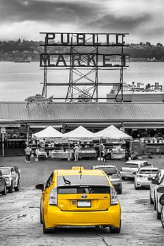 SEATTLE Pike Place Market Straßenszene | colorkey
