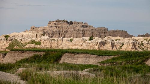 Rotsformatie in het Badlands National Park