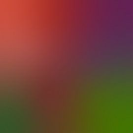 Retro jaren 70 neonkunst. Abstract verloop in warm groen, violet, warm bruin. van Dina Dankers