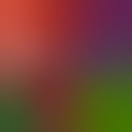 Retro jaren 70 neonkunst. Abstract verloop in warm groen, violet, warm bruin.