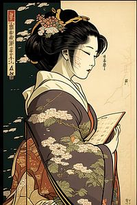 Betoverende Geisha, harmonie van schoonheid