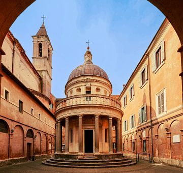 Architectuur Kunst Tempietto Bramante Rome Italië van Martijn Jebbink Fotografie