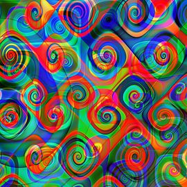 Caramelpop  22 - Spiralen Muster von Claudia Gründler