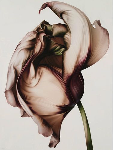 Composed flowers in pastel by Carla Van Iersel