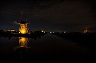 Eclairage des moulins près de Kinderdijk par Carola Schellekens Aperçu