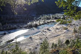 Alpine landscape from Werdenfelser Land - a harmonious blend of majestic peaks, green valleys and clear mountain nature. Perfect for anyone who loves the Bavarian Alpine atmosphere. by Miriam Schwarzfischer Fotografie