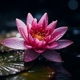 Water lily pink-purple by TheXclusive Art