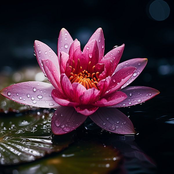 Seerose rosa-violett von TheXclusive Art