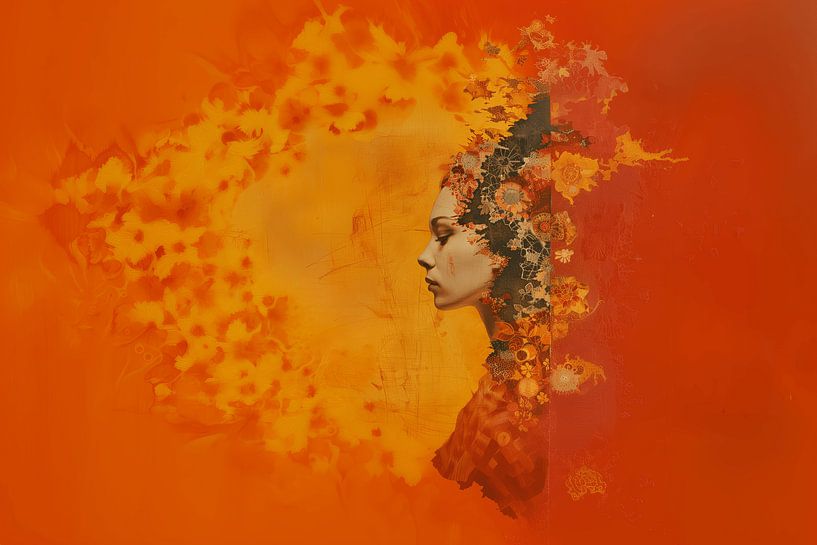 Ewige Anmut in Orange von Ralf van de Sand