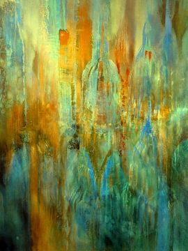 Above the rooftops of the city - gothic forms by Annette Schmucker