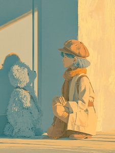 Summer Farewell | Child with a Teddy Bear