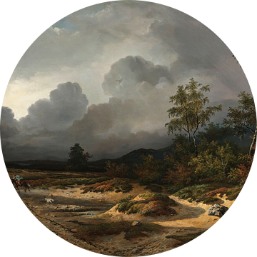 Landschap bij naderend onweer, Willem Roelofs