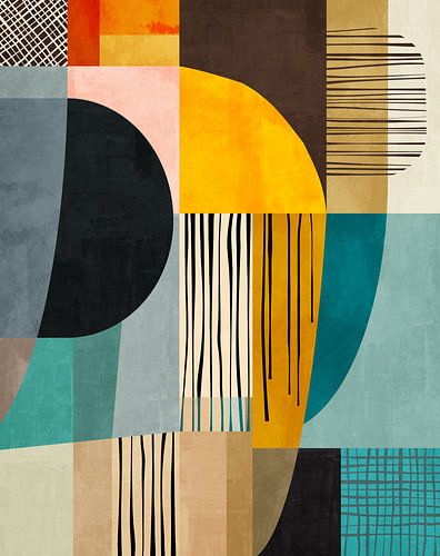 Geometric with stripes