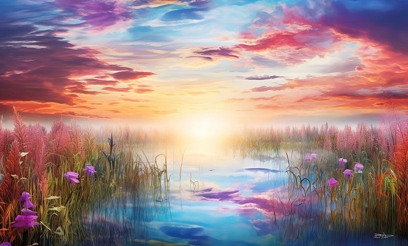 landscape with soft colours by Gelissen Artworks