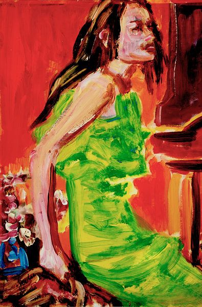 Modell III Frau von Gemälde Liesbeth Serlie