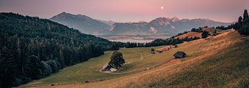 Zonsopkomst Heiligenschwendi in Berner Oberland van Henk Meijer Photography