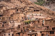 Aus Lehm gebautes Chamäleon-Dorf im Mittleren Atlasgebirge in Marokko von Wout Kok Miniaturansicht