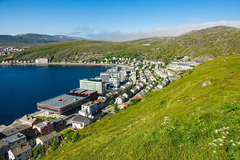 Blick auf die Stadt Hammerfest in Norwegen von Rico Ködder
