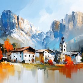 Dorf in den Dolomiten von ARTemberaubend