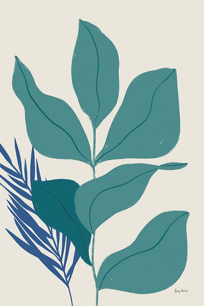Balance IV Teal, Becky Thorns by Wild Apple