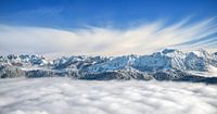 Bergen boven de wolken