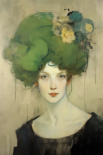Femme en vert