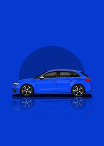 Art Car Audi RS3 blue