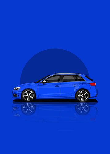 Art Car Audi RS3 blue