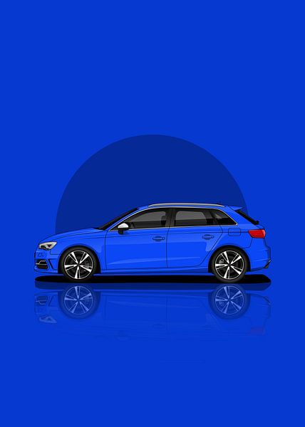 Art Car Audi RS3 blue par D.Crativeart