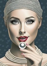 Das Mädchen mit den Perlen von Digital Art Studio