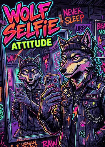 Edgy Anthropomorphic Wolf