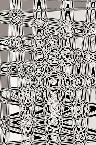 Cercles en noir et blanc