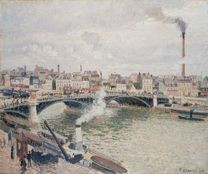 Matin, temps couvert, Rouen, Camille Pissarro par Des maîtres magistraux