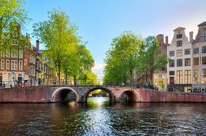 Brug over de Leidsegracht in Amsterdam von Dennis van de Water